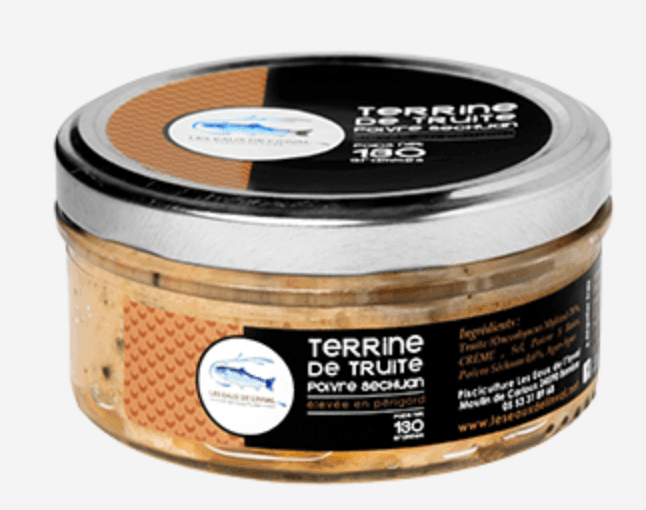 Terrine de truite au poivre du Sechuan - 130 g