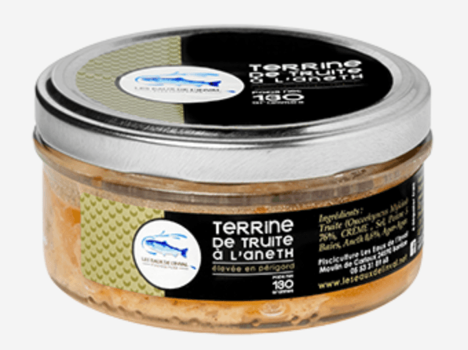 Terrine de truite à l'aneth - 130 g